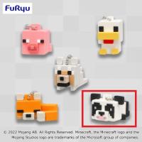 【E.パンダ】マインクラフトラバぷちフィギュア〜ブタ・ニワトリ・オオカミ・キツネ・パンダ〜