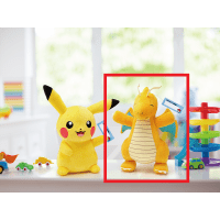 【B.カイリュー】ポケットモンスター Hello Partner でっかいぬいぐるみ〜ピカチュウ・カイリュー〜