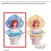 【A.アリエル】Q posket stories Disney Characters Pink Dress Style -Ariel-