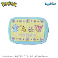 【A.イエロー×ストライプ】ポケットモンスター　カラフルスクエアポーチ