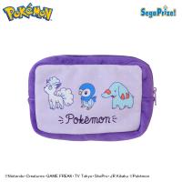 【C.パープル×ドット】ポケットモンスター　カラフルスクエアポーチ