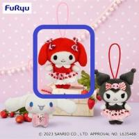 【A.マイメロディ】サンリオキャラクターズ いちごロリータマスコット〜マイメロディ・クロミ・シナモロール〜