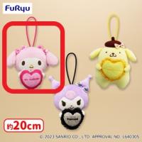 【A.マイメロディ】  サンリオキャラクターズ 推しごとダイアリーハートリボンぬいぐるみ〜マイメロディ・クロミ・ポムポムプリン〜