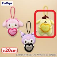 【C.ポムポムプリン】サンリオキャラクターズ 推しごとダイアリーハートリボンぬいぐるみ〜マイメロディ・クロミ・ポムポムプリン〜