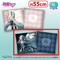 【B.黒背景デザイン】初音ミク Happy 16th Birthday　おおきなスクエアクッション