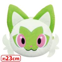 【A.ニャオハ】ポケットモンスター 大きい顔型ぬいぐるみポーチ〜ニャオハ・ホゲータ・クワッス〜