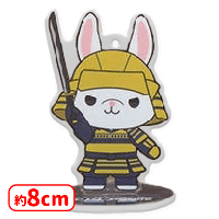 【B.徳川家康（甲冑）】ANIMAL COORDY　スタンド付クリアキーチェーン　戦国武将（大河ドラマ「どうする家康」ロゴライセンス商品）