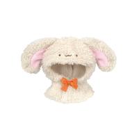 【B.オフホワイト】ちびぐるみ×Chibiぬいのでこれーしょん うさぎポンチョ
