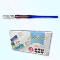 【A.パープル×ブルー】ガラスペン 12インクセット