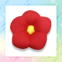 【A.レッド】マイクロビーズフラワークッション