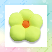 【D.ライトグリーン】マイクロビーズフラワークッション