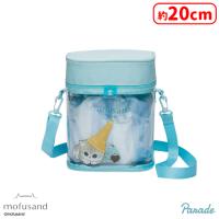 【A.サメにゃん】 mofusand 巾着つきショルダーバッグ