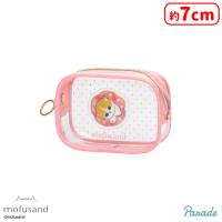 【A.ドーナツ(ピンク)】mofusand ぷっくりクリアミニポーチ