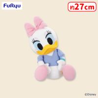 【B.デイジーダック】ミッキー＆フレンズ こてっとぺったん BIGぬいぐるみ 〜ドナルドダック・デイジーダック・グーフィー〜