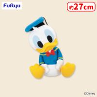 【A.ドナルドダック】ミッキー＆フレンズ こてっとぺったん BIGぬいぐるみ 〜ドナルドダック・デイジーダック・グーフィー〜