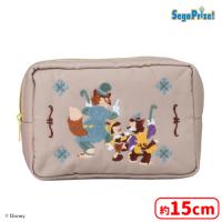 【A.ピノキオ】ディズニーキャラクター　刺繍ポーチ