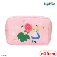 【C.ふしぎの国のアリス】ディズニーキャラクター　刺繍ポーチ