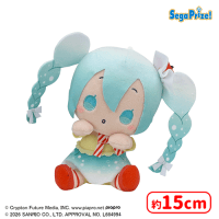 初音ミク×シナモロール ひょこぴょこ ぬいぐるみ 〜クリームソーダ