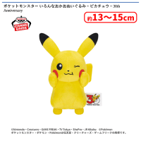 ポケットモンスター いろんなおかおぬいぐるみ〜ピカチュウ〜30th
