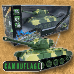 【選べる！ﾎﾞｰﾅｽｽﾃｰｼﾞ景品】【A.CAMOUFLAGE】アーミータンクRC　ワイルドクローラー