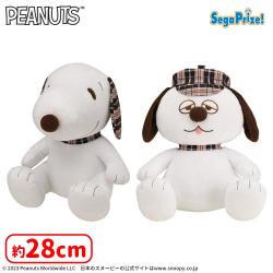 SNOOPY™　Lぬいぐるみ“スヌーピー＆オラフ”　チェックスタイル