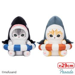 mofusand サメにゃん&シャチにゃんBIGぬいぐるみ〜浮き輪でエンジョイ〜