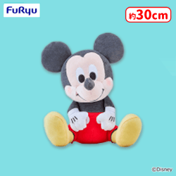 【A.ミッキーマウス】ミッキー＆フレンズ こてっとぺったん BIGぬいぐるみ 〜ミッキーマウス・ミニーマウス・プルート〜