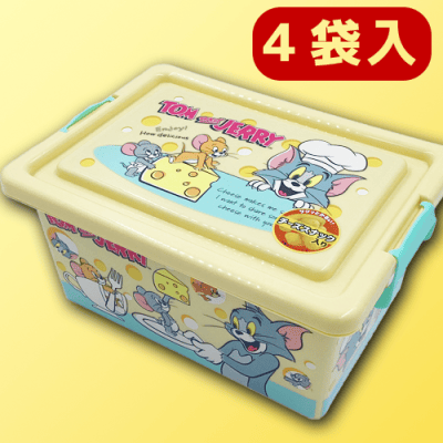 【新品・未開封】トムとジェリーコンテナBOX M（お菓子付き）　6個セット トムとジェリー コンテナBOX(M) (チーズスナック入) | オンライン