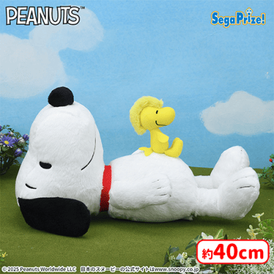SNOOPY™ Lぬいぐるみ“スヌーピー＆ウッドストック”おなかVer