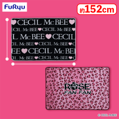 CECIL McBEE/ROSE FAN FAN ブランドロゴ毛布 | オンラインクレーン 