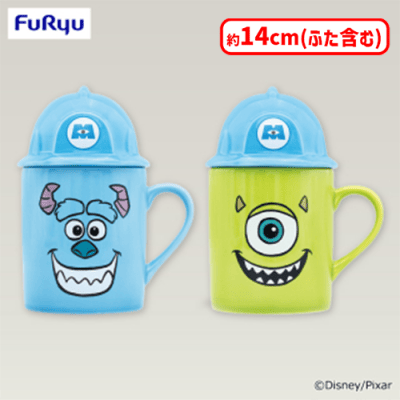 モンスターズ・インク ヘルメットふた付きフェイスマグカップ