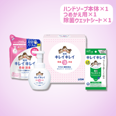 キレイキレイ泡ハンドソープセットLBB-C | オンラインクレーンゲーム