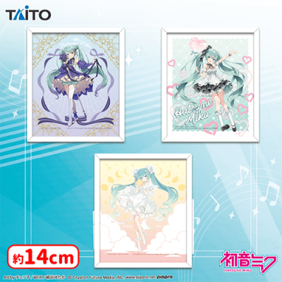初音ミク フィギュア＆フレーム付きクリアボード 6種セット 初音ミク フレーム付きクリアボード 〜Birthday 2024&2025&2026ver