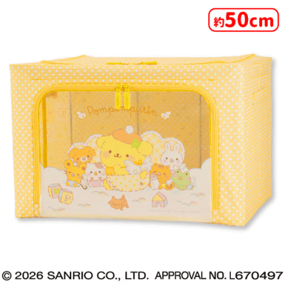 ポムポムプリン ♡ 収納ボックス 2個セット ポムポムプリン ベビーエンジェル窓付き収納ボックス | オンライン